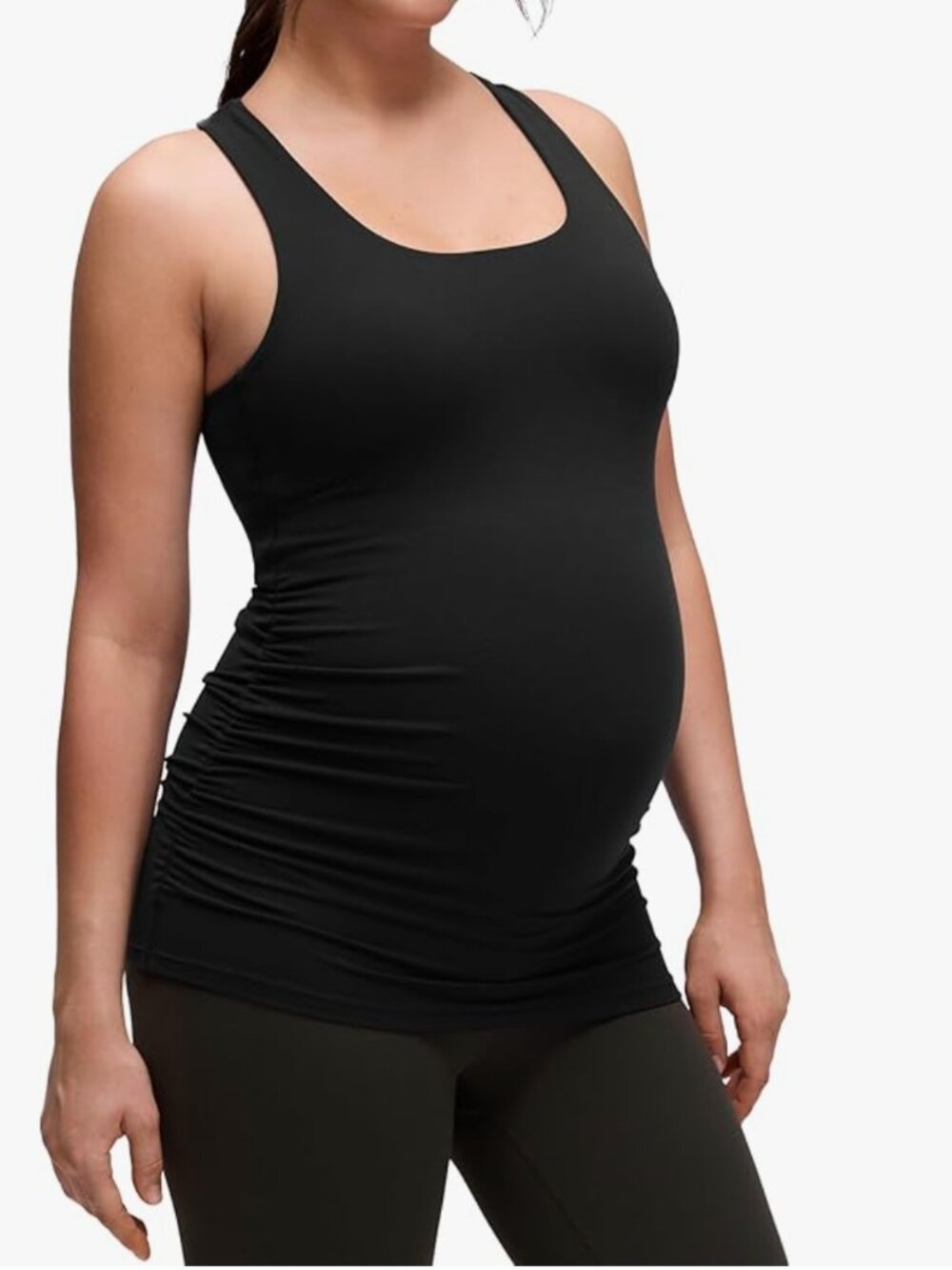 CRZ YOGA Butterluxe Maternity Racerback Tank Top - Small